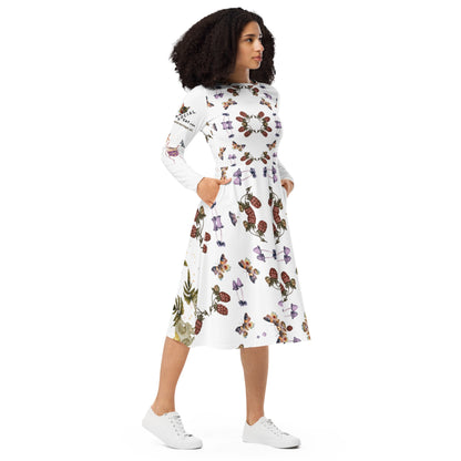 Berries All - Over Print Long Sleeve midi Dress - My Social Cat Bonafide Boutique LLCBerries All - Over Print Long Sleeve midi DressDressMy Social Cat Bonafide Boutique LLC2XSallbeetle