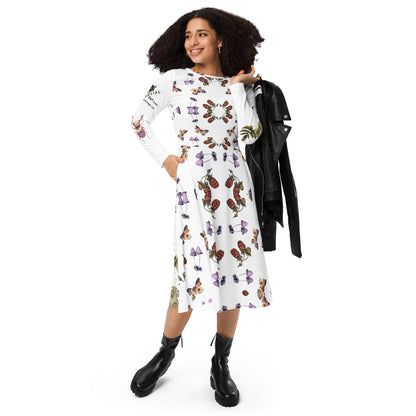 Berries All - Over Print Long Sleeve midi Dress - My Social Cat Bonafide Boutique LLCBerries All - Over Print Long Sleeve midi DressDressMy Social Cat Bonafide Boutique LLC2XSallbeetle