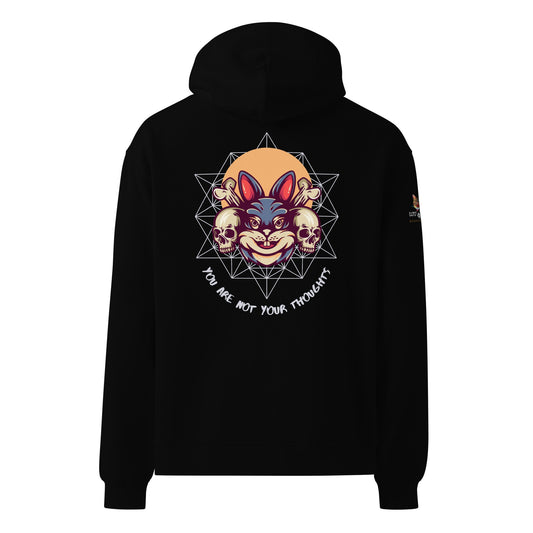 Bunny Thoughts Unisex Oversized Hoodie - My Social Cat Bonafide Boutique LLCBunny Thoughts Unisex Oversized HoodieHooded sweatshirtMy Social Cat Bonafide Boutique LLCBlackSbunnyhoodie