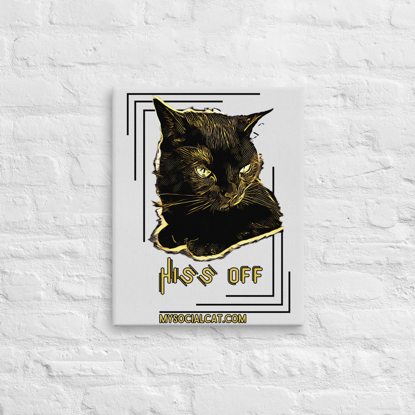 Hiss Off Canvas Print