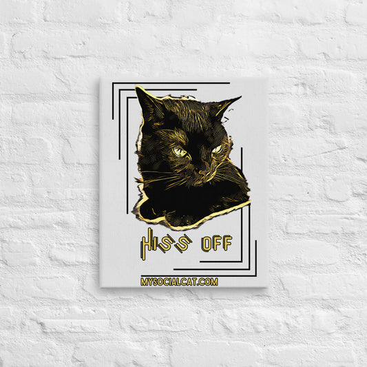 Hiss Off Canvas Print