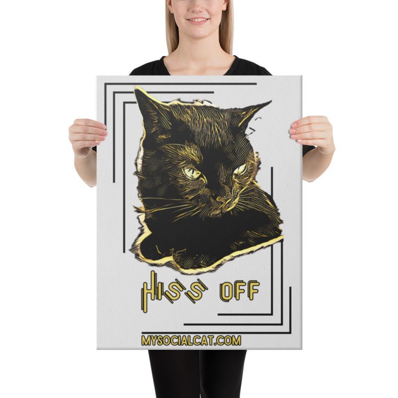 Hiss Off Canvas Print