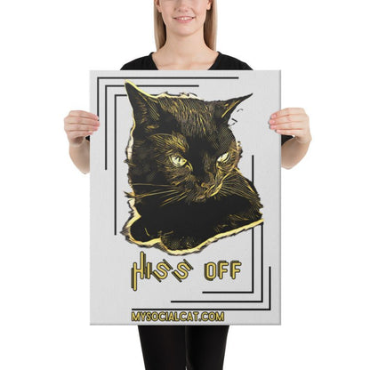 Hiss Off Canvas Print