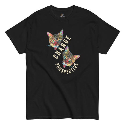 Change Purspective Unisex Classic Tee - My Social Cat Bonafide Boutique LLCChange Purspective Unisex Classic TeeMy Social Cat Bonafide Boutique LLCScatchange