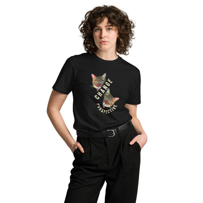 Change Purspective Unisex premium Tee - My Social Cat Bonafide Boutique LLCChange Purspective Unisex premium TeeT-shirtMy Social Cat Bonafide Boutique LLCScatchange