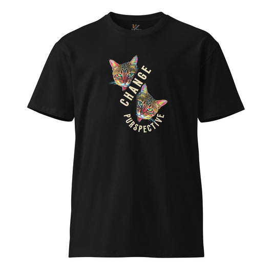 Change Purspective Unisex premium Tee - My Social Cat Bonafide Boutique LLCChange Purspective Unisex premium TeeT-shirtMy Social Cat Bonafide Boutique LLCScatchange