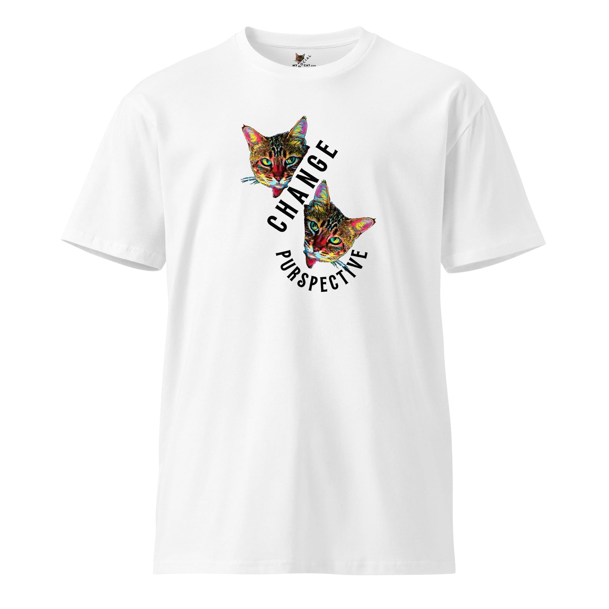 Change Purspective Unisex premium Tee - My Social Cat Bonafide Boutique LLCChange Purspective Unisex premium TeeT-shirtMy Social Cat Bonafide Boutique LLCWhiteScatchange