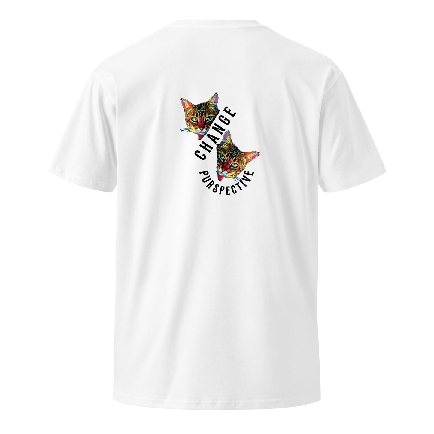 Change Purspective Unisex premium Tee - My Social Cat Bonafide Boutique LLCChange Purspective Unisex premium TeeT-shirtMy Social Cat Bonafide Boutique LLCWhiteScatchange