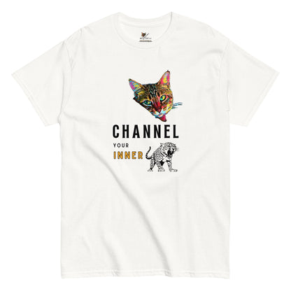 Channel Your Inner Leopard Unisex Classic Tee - My Social Cat Bonafide Boutique LLCChannel Your Inner Leopard Unisex Classic TeeT-shirtMy Social Cat Bonafide Boutique LLCWhiteScatchannel