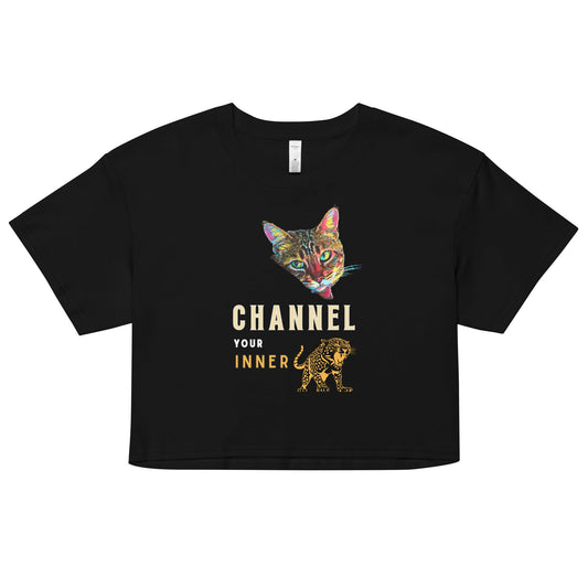 Channel Your Inner Leopard Women’s Crop Top - My Social Cat Bonafide Boutique LLCChannel Your Inner Leopard Women’s Crop Topcrop topMy Social Cat Bonafide Boutique LLCBlackXScatchannel