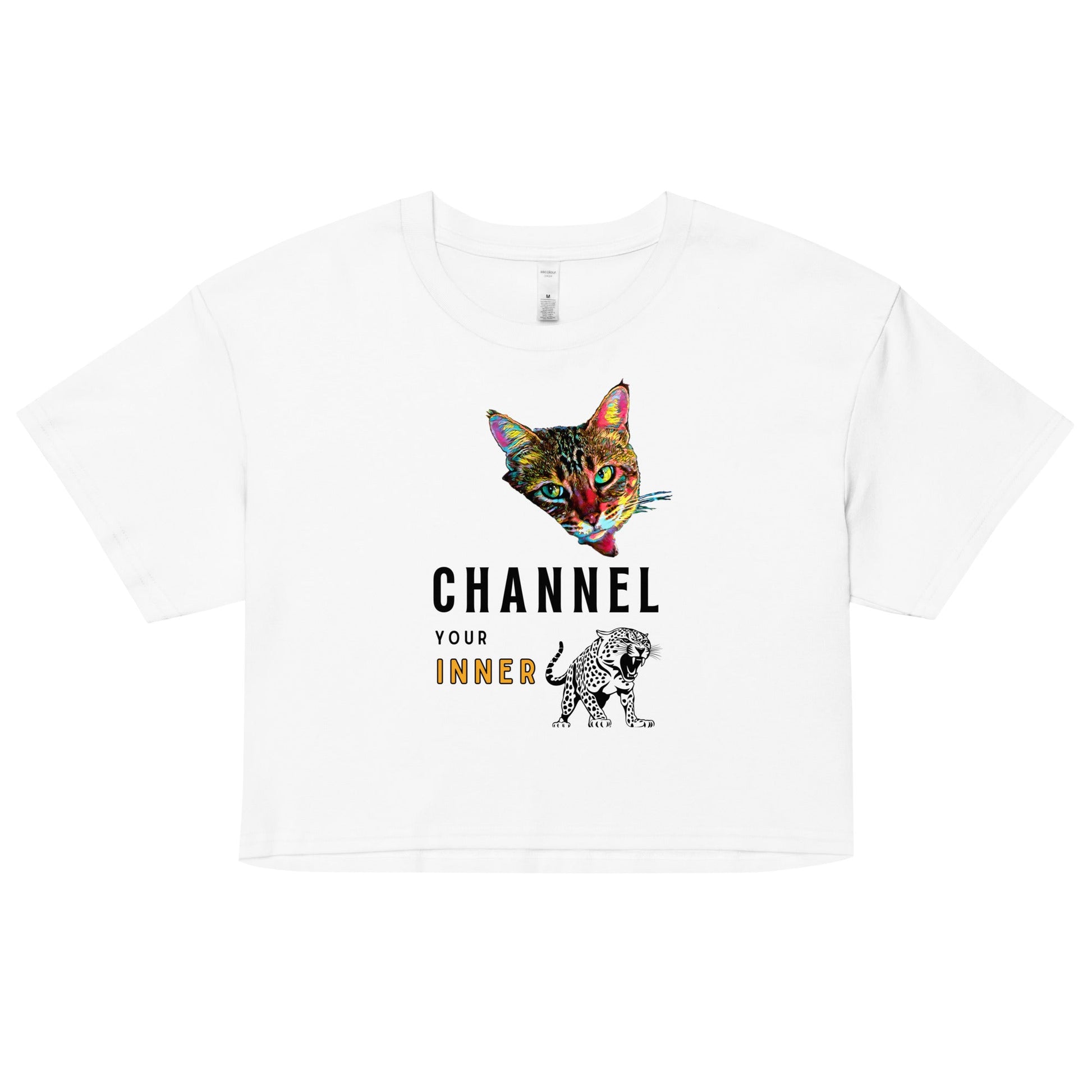 Channel Your Inner Leopard Women’s Crop Top - My Social Cat Bonafide Boutique LLCChannel Your Inner Leopard Women’s Crop Topcrop topMy Social Cat Bonafide Boutique LLCWhiteXScatchannel