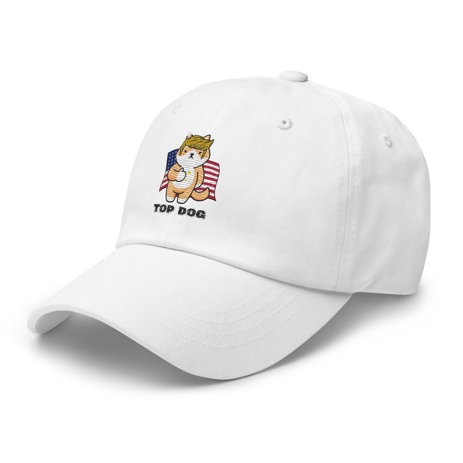 classic-dad-hat-white-left-front-66a2b1c94e915 trump usa top dog