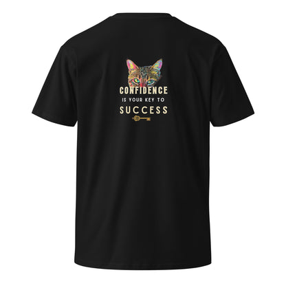 Confidence is Your Key to Success Unisex Premium Tee - My Social Cat Bonafide Boutique LLCConfidence is Your Key to Success Unisex Premium TeeT-shirtMy Social Cat Bonafide Boutique LLCBlackScatconfidence