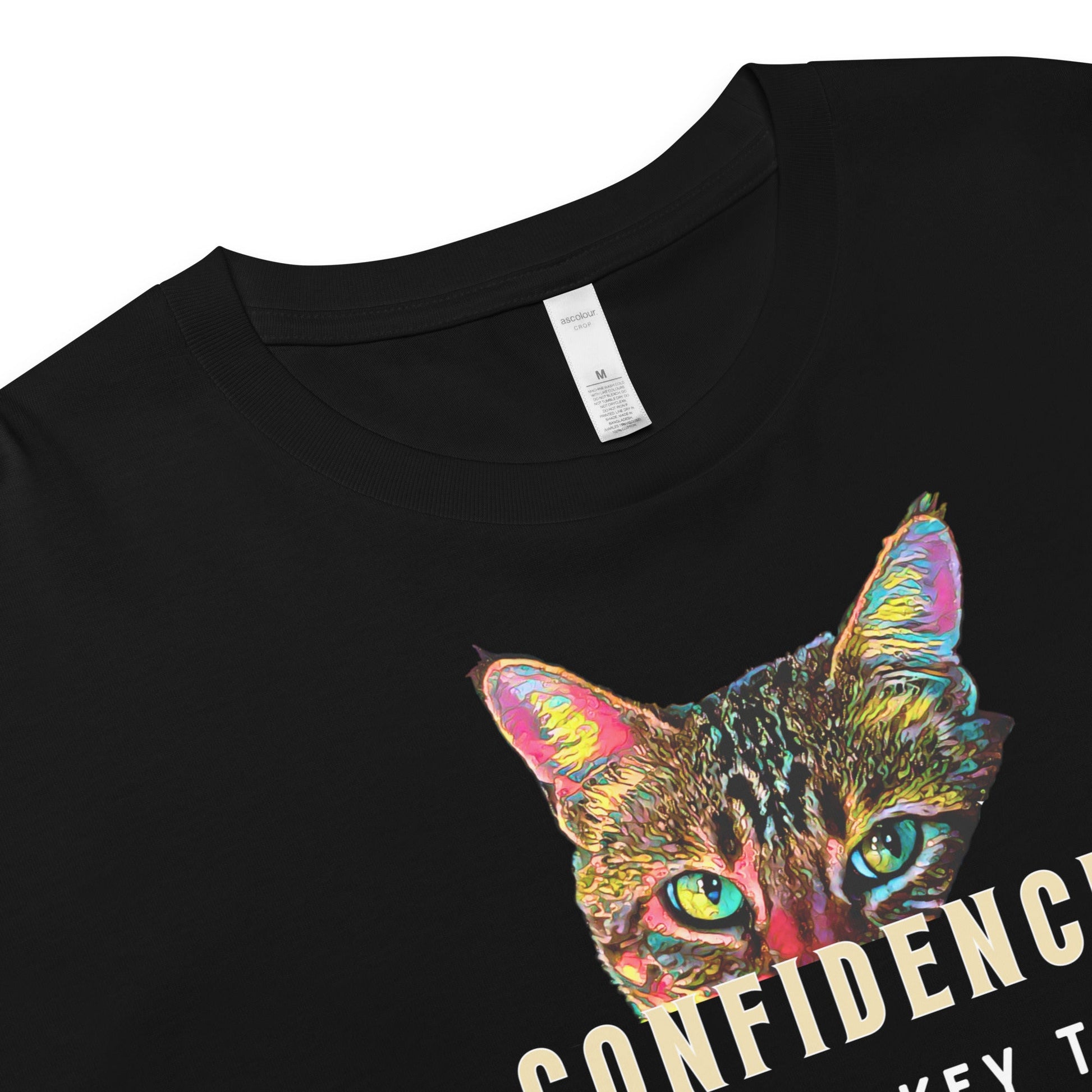 Confidence is Your Key to Success Women’s Crop Top - My Social Cat Bonafide Boutique LLCConfidence is Your Key to Success Women’s Crop Topcrop topMy Social Cat Bonafide Boutique LLCBlackXScatconfidence