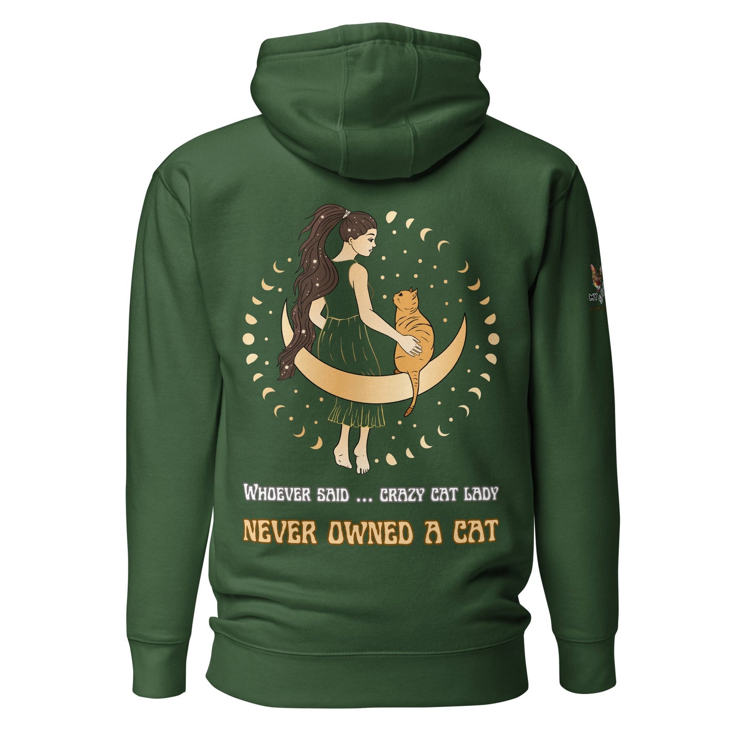 Crazy Cat Lady Unisex Hoodie - My Social Cat Bonafide Boutique LLCCrazy Cat Lady Unisex HoodieHooded sweatshirtMy Social Cat Bonafide Boutique LLCForest GreenScatcrazy
