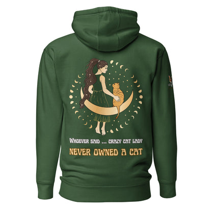 Crazy Cat Lady Unisex Hoodie - My Social Cat Bonafide Boutique LLCCrazy Cat Lady Unisex HoodieHooded sweatshirtMy Social Cat Bonafide Boutique LLCForest GreenScatcrazy