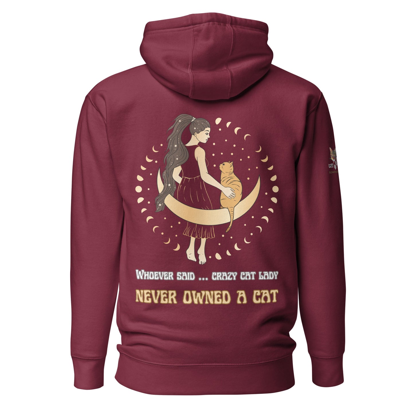Crazy Cat Lady Unisex Hoodie - My Social Cat Bonafide Boutique LLCCrazy Cat Lady Unisex HoodieHooded sweatshirtMy Social Cat Bonafide Boutique LLCMaroonScatcrazy
