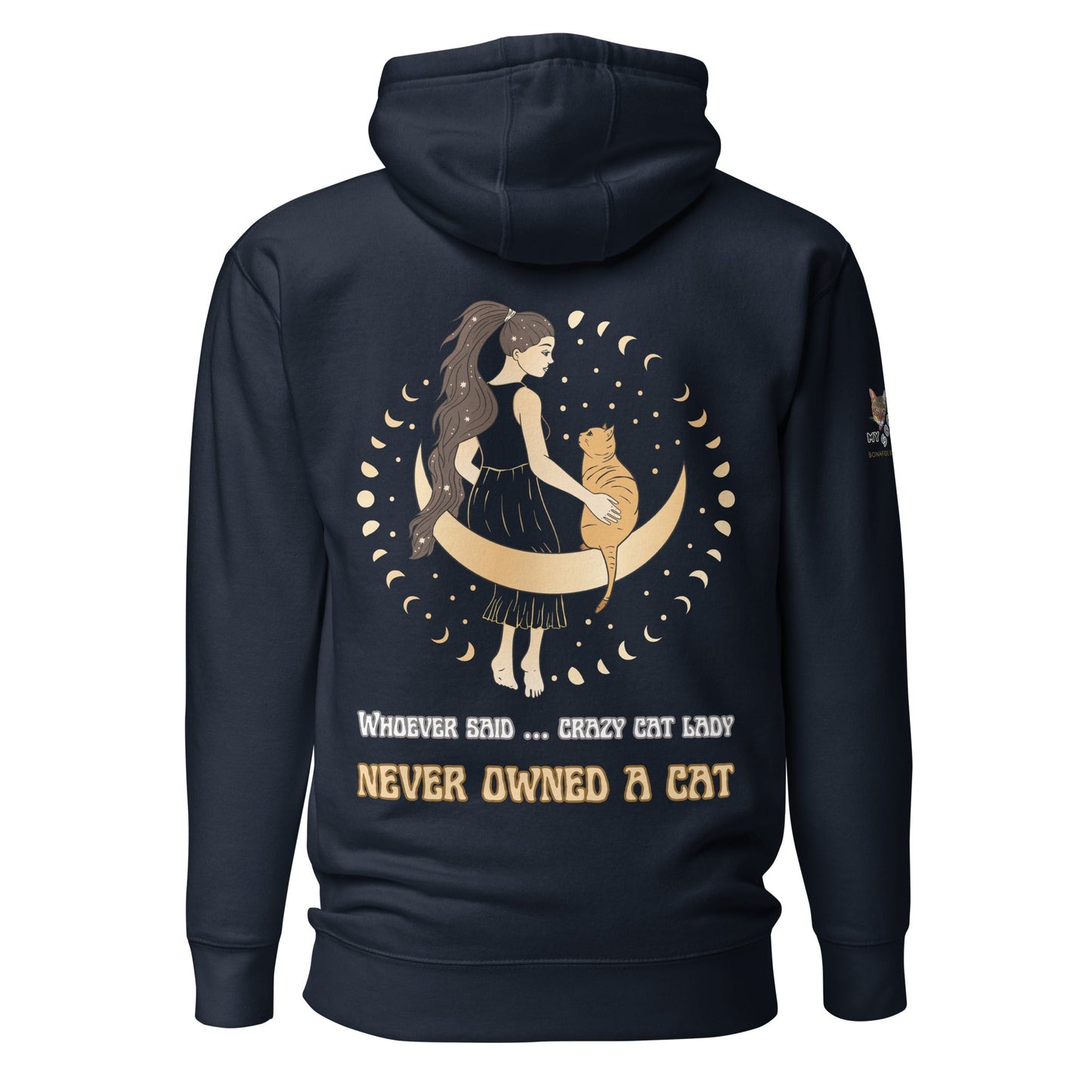 Crazy Cat Lady Unisex Hoodie - My Social Cat Bonafide Boutique LLCCrazy Cat Lady Unisex HoodieHooded sweatshirtMy Social Cat Bonafide Boutique LLCNavy BlazerScatcrazy