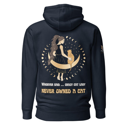 Crazy Cat Lady Unisex Hoodie - My Social Cat Bonafide Boutique LLCCrazy Cat Lady Unisex HoodieHooded sweatshirtMy Social Cat Bonafide Boutique LLCNavy BlazerScatcrazy