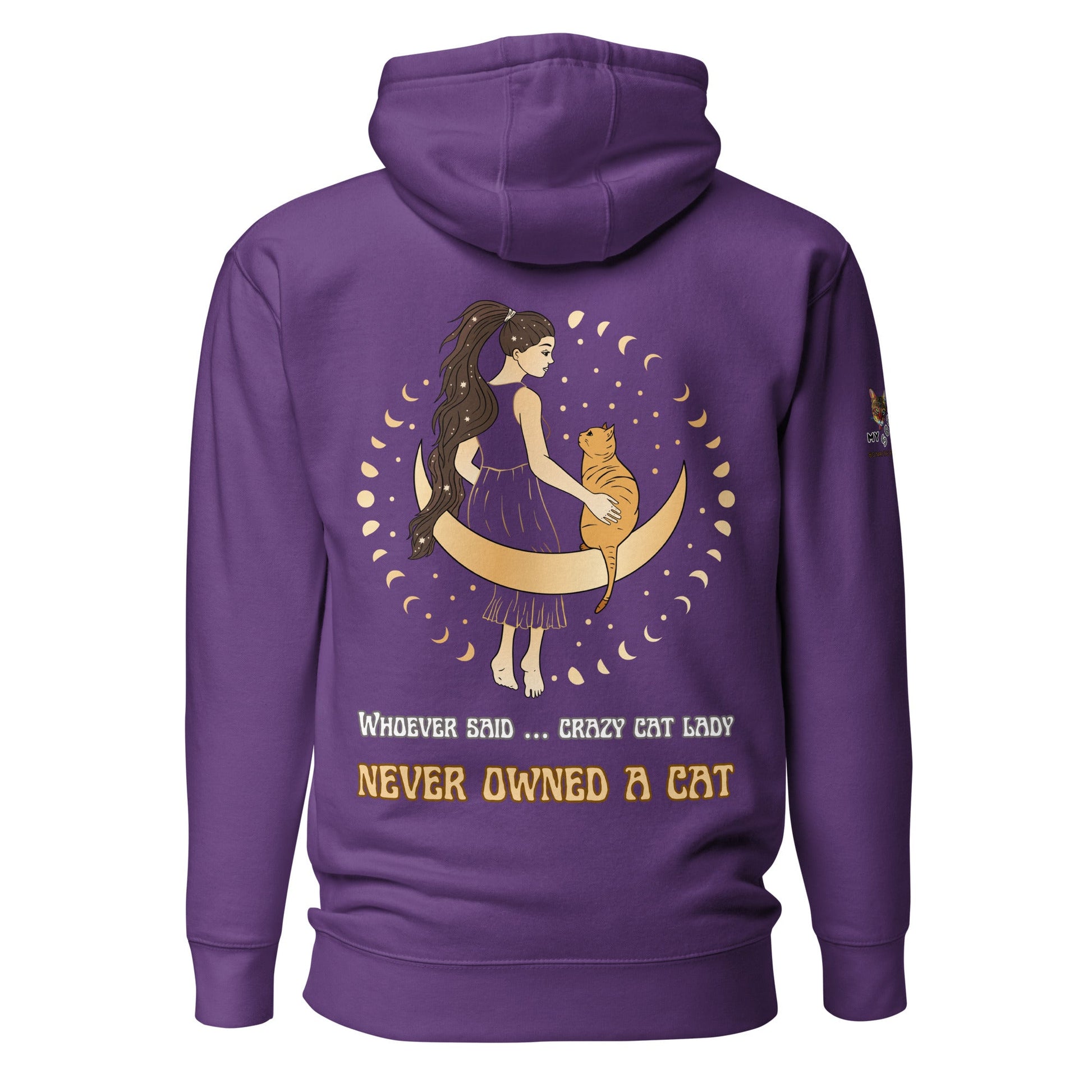 Crazy Cat Lady Unisex Hoodie - My Social Cat Bonafide Boutique LLCCrazy Cat Lady Unisex HoodieHooded sweatshirtMy Social Cat Bonafide Boutique LLCPurpleScatcrazy