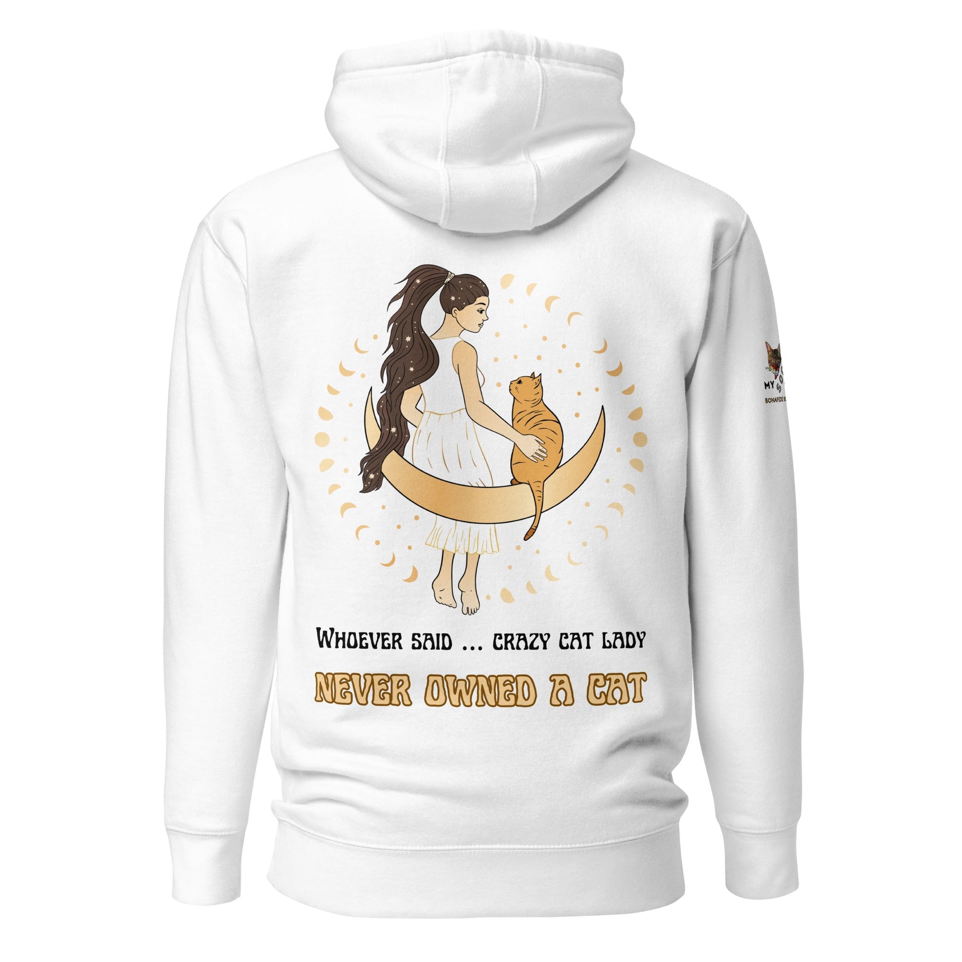Crazy Cat Lady Unisex Hoodie - My Social Cat Bonafide Boutique LLCCrazy Cat Lady Unisex HoodieHooded sweatshirtMy Social Cat Bonafide Boutique LLCWhiteScatcrazy