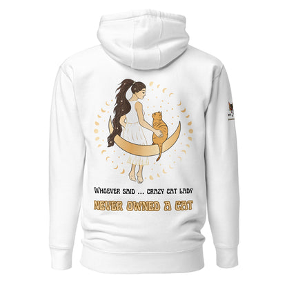 Crazy Cat Lady Unisex Hoodie - My Social Cat Bonafide Boutique LLCCrazy Cat Lady Unisex HoodieHooded sweatshirtMy Social Cat Bonafide Boutique LLCWhiteScatcrazy