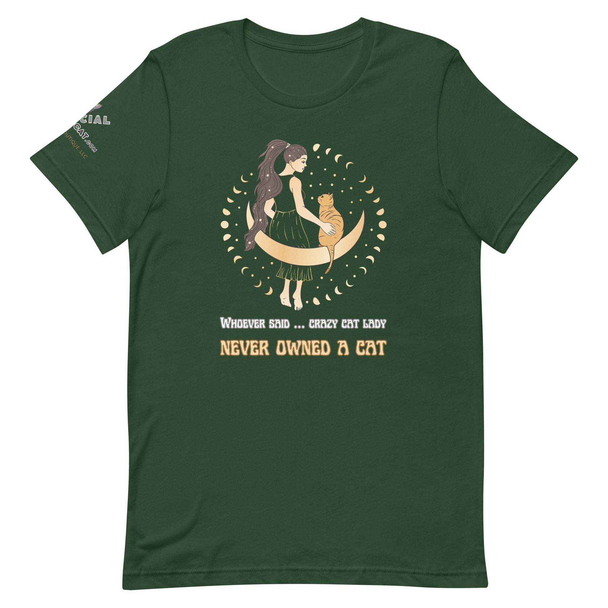 Crazy Cat Lady Unisex Tee - My Social Cat Bonafide Boutique LLCCrazy Cat Lady Unisex TeeT - shirtMy Social Cat Bonafide Boutique LLCForestScatcrazy