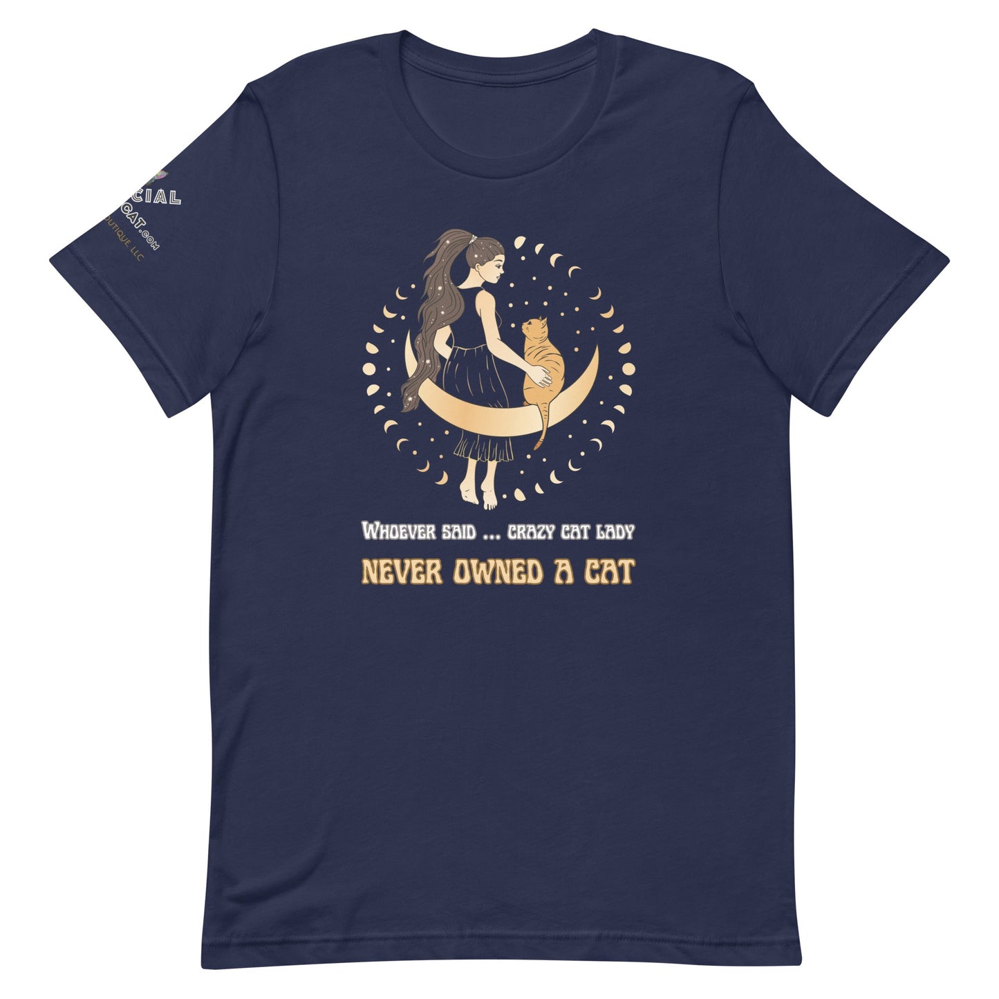 Crazy Cat Lady Unisex Tee - My Social Cat Bonafide Boutique LLCCrazy Cat Lady Unisex TeeT - shirtMy Social Cat Bonafide Boutique LLCNavyXScatcrazy