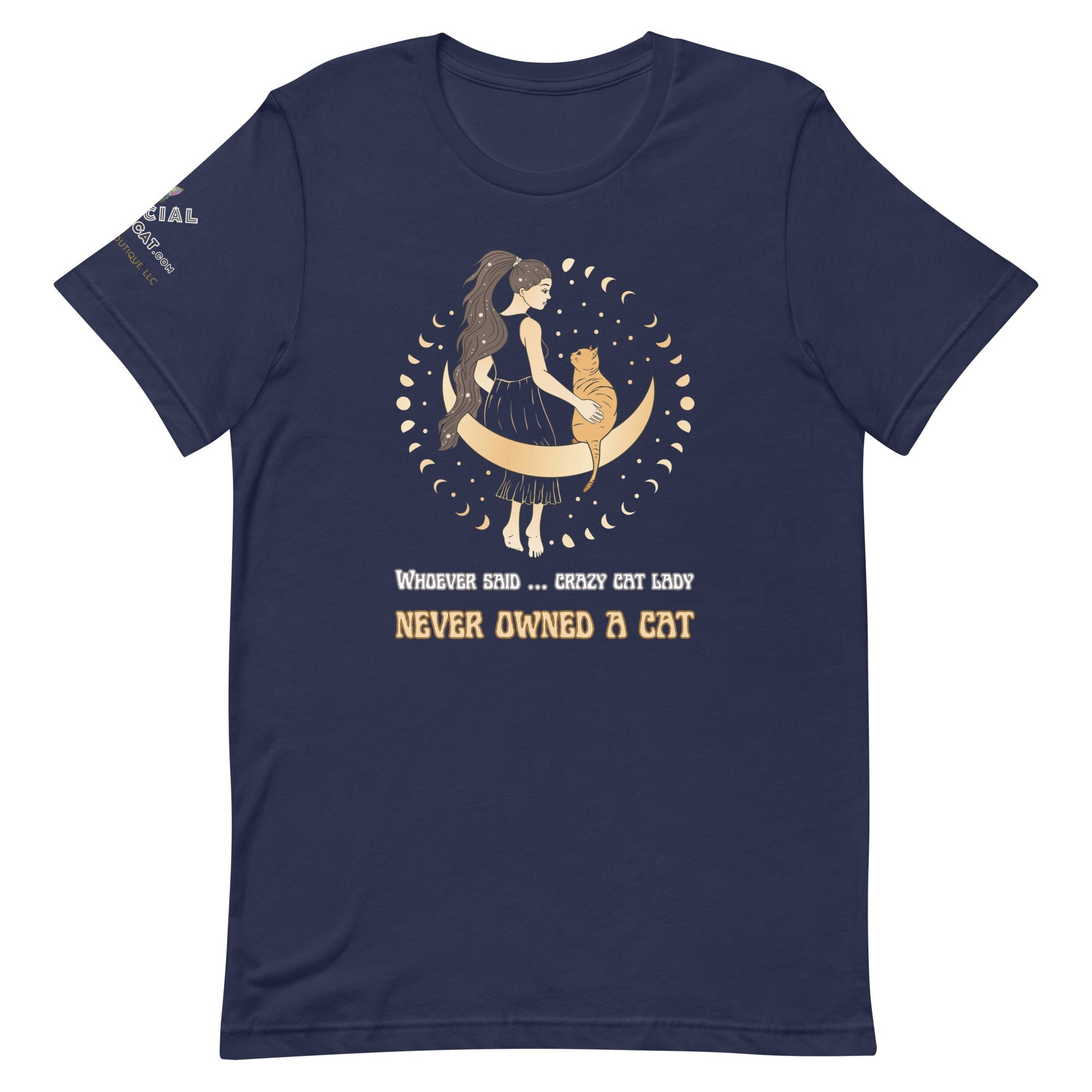 Crazy Cat Lady Unisex Tee - My Social Cat Bonafide Boutique LLCCrazy Cat Lady Unisex TeeT - shirtMy Social Cat Bonafide Boutique LLCNavyXScatcrazy