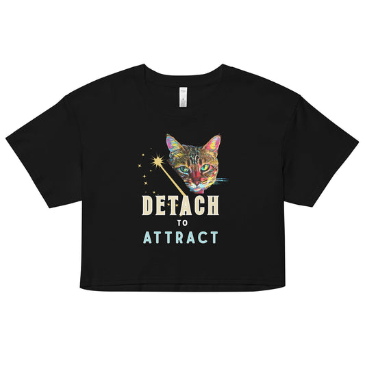 Detach to Attract Women’s Crop Top - My Social Cat Bonafide Boutique LLCDetach to Attract Women’s Crop TopT-shirtMy Social Cat Bonafide Boutique LLCXSattractcrop