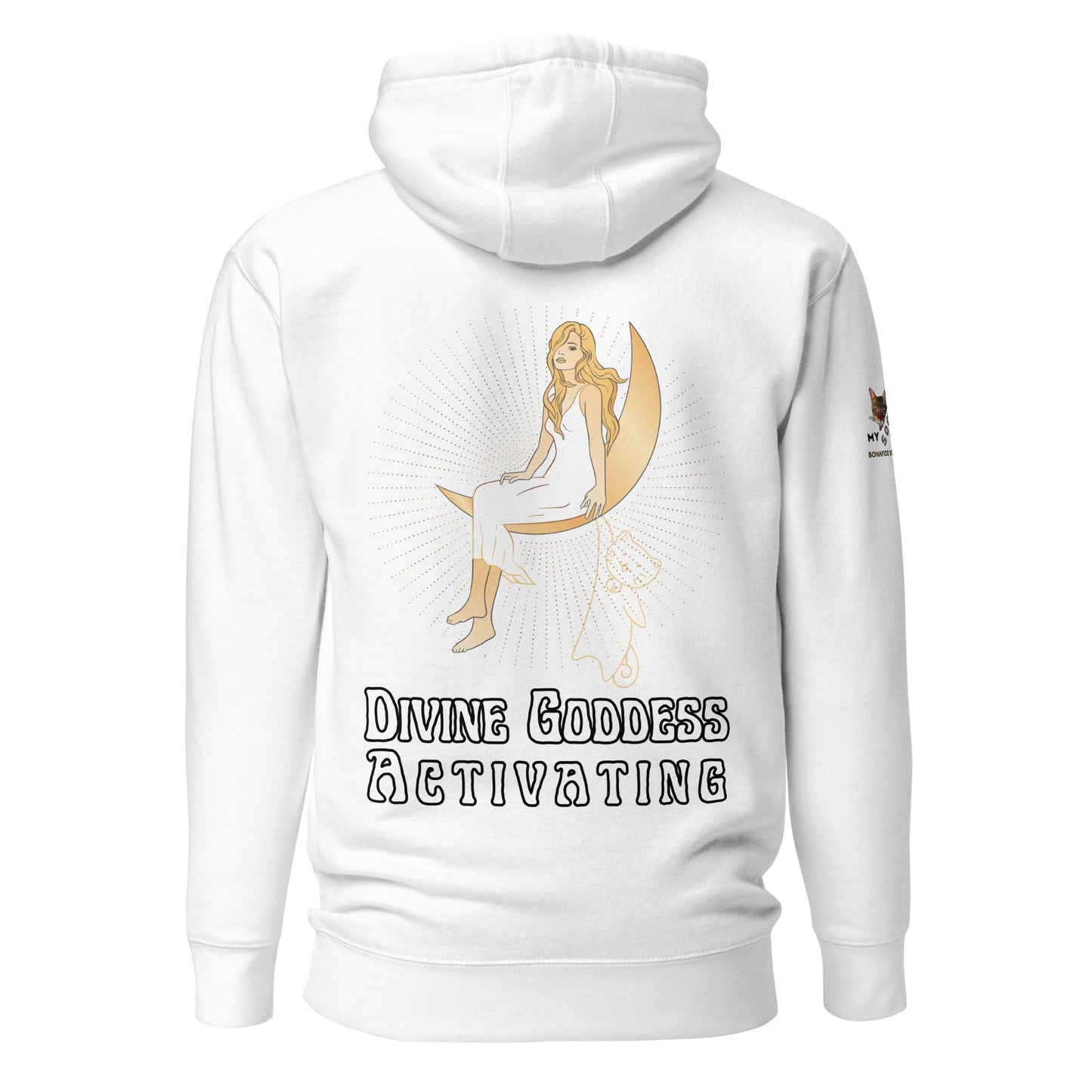 Divine Goddess Unisex Hoodie - My Social Cat Bonafide Boutique LLCDivine Goddess Unisex HoodieHooded sweatshirtMy Social Cat Bonafide Boutique LLCWhiteSactivatingdivine