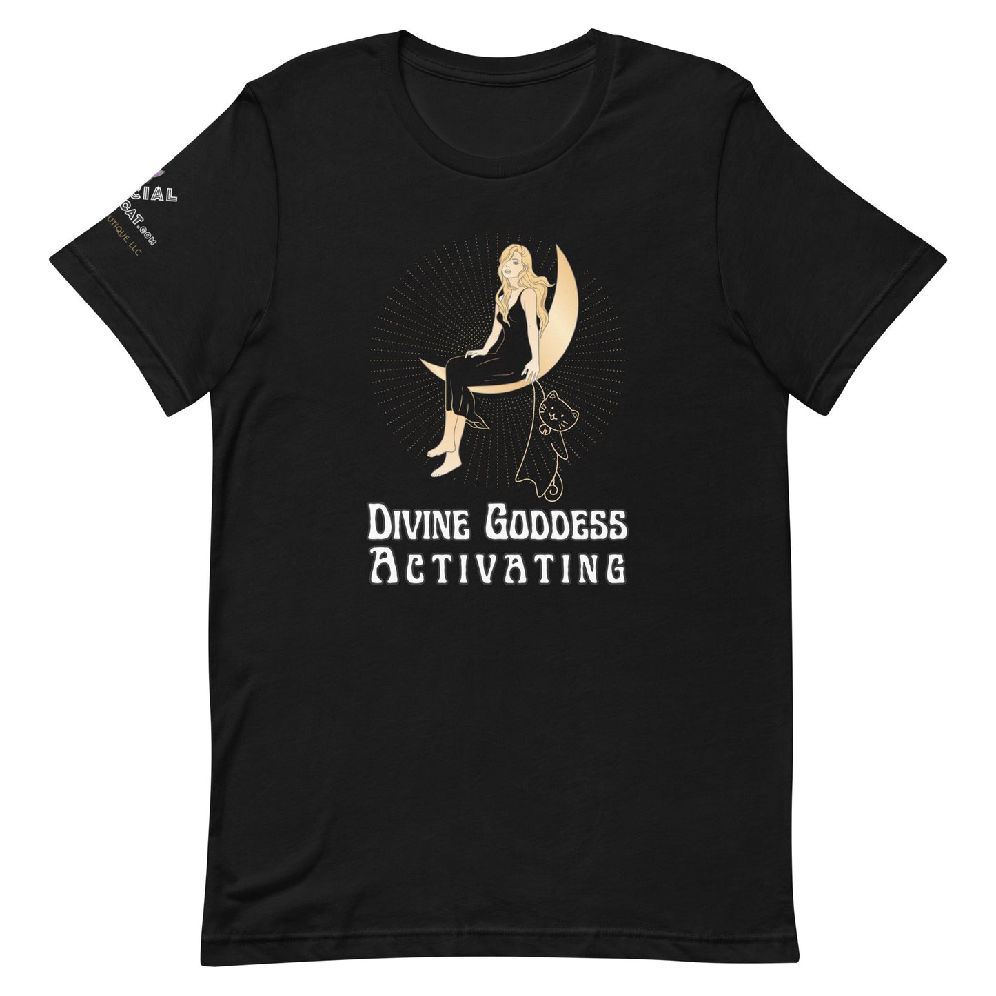 Divine Goddess Unisex Tee - My Social Cat Bonafide Boutique LLCDivine Goddess Unisex TeeT - shirtMy Social Cat Bonafide Boutique LLCBlackXSactivatingdivine