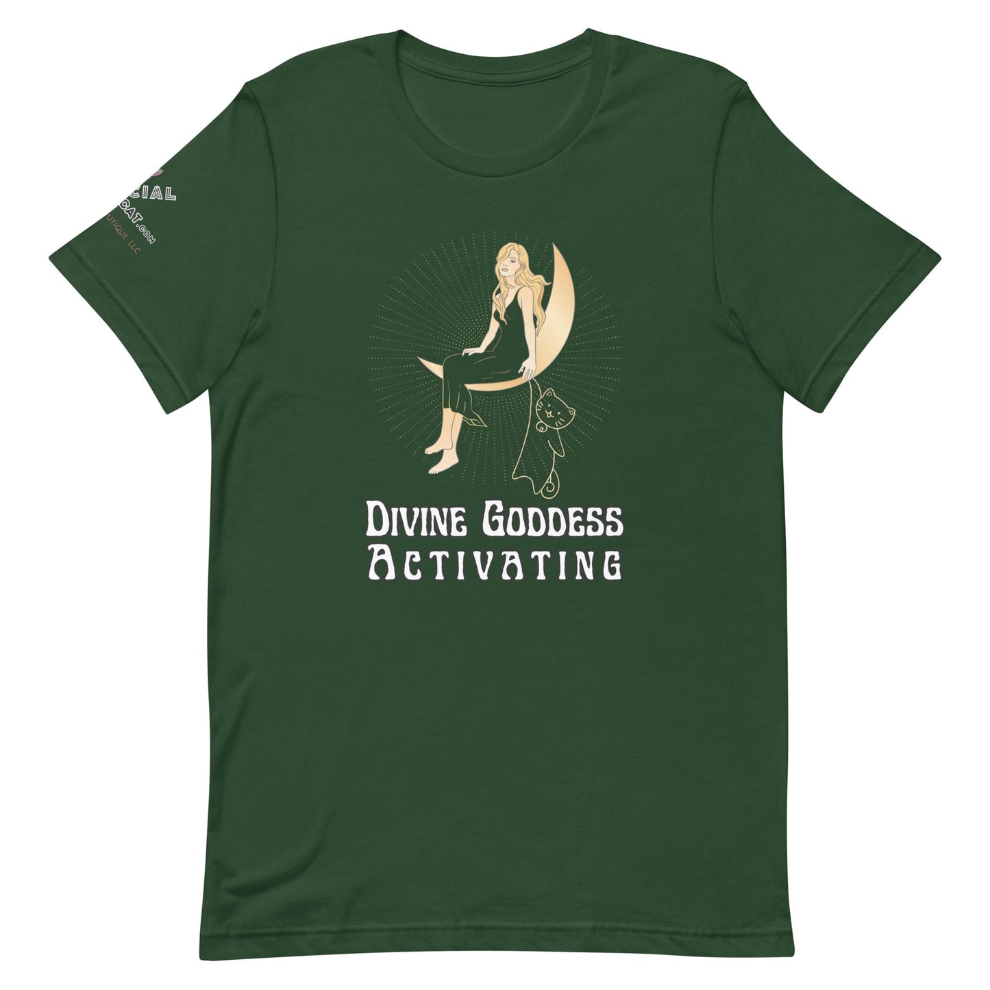 Divine Goddess Unisex Tee - My Social Cat Bonafide Boutique LLCDivine Goddess Unisex TeeT - shirtMy Social Cat Bonafide Boutique LLCForestSactivatingdivine