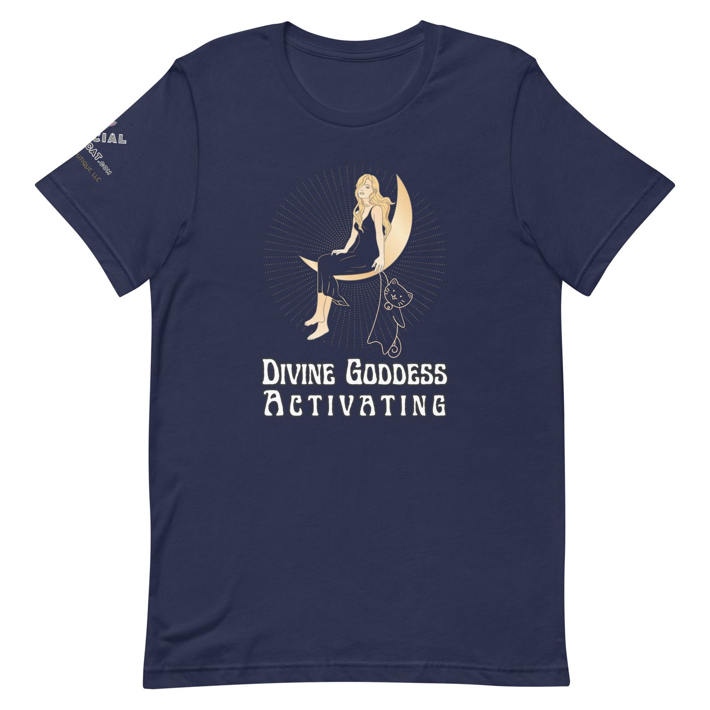 Divine Goddess Unisex Tee - My Social Cat Bonafide Boutique LLCDivine Goddess Unisex TeeT - shirtMy Social Cat Bonafide Boutique LLCNavyXSactivatingdivine