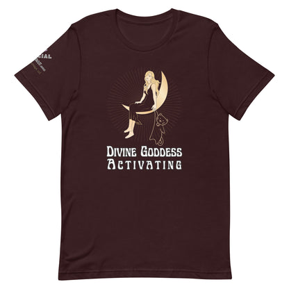 Divine Goddess Unisex Tee - My Social Cat Bonafide Boutique LLCDivine Goddess Unisex TeeT - shirtMy Social Cat Bonafide Boutique LLCOxblood BlackSactivatingdivine