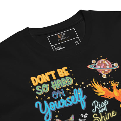 Don't Be So Hard On Yourself Unisex Premium Tee - My Social Cat Bonafide Boutique LLCDon't Be So Hard On Yourself Unisex Premium TeeT-shirtMy Social Cat Bonafide Boutique LLCBlackSauthenticcotton