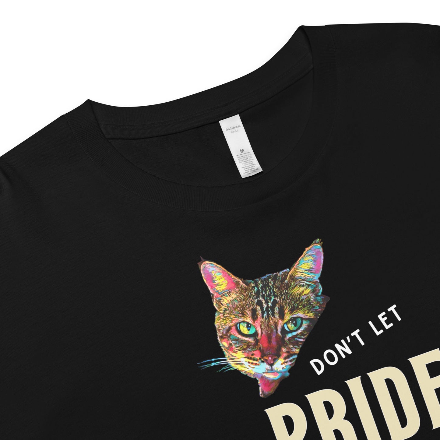 Don't Let Pride Get in the Way Women’s Crop Top - My Social Cat Bonafide Boutique LLC  
