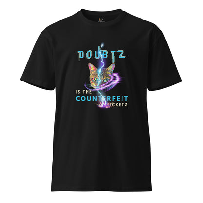 Doubtz is the Counterfeit Ticketz Unisex Premium Tee - My Social Cat Bonafide Boutique LLCDoubtz is the Counterfeit Ticketz Unisex Premium TeeT-shirtMy Social Cat Bonafide Boutique LLCBlackMcounterfeitdoubt