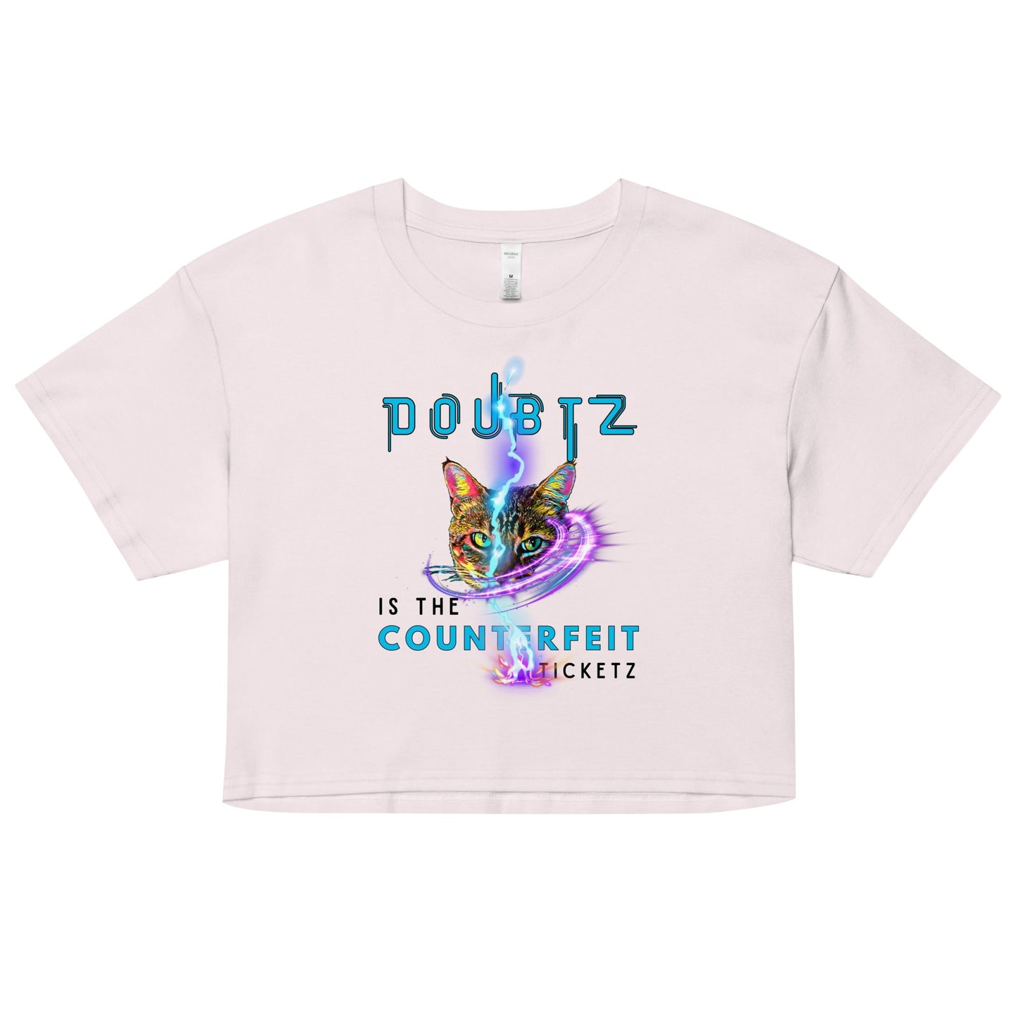 Doubtz is the Counterfeit Ticketz Women’s Crop Top - My Social Cat Bonafide Boutique LLC  