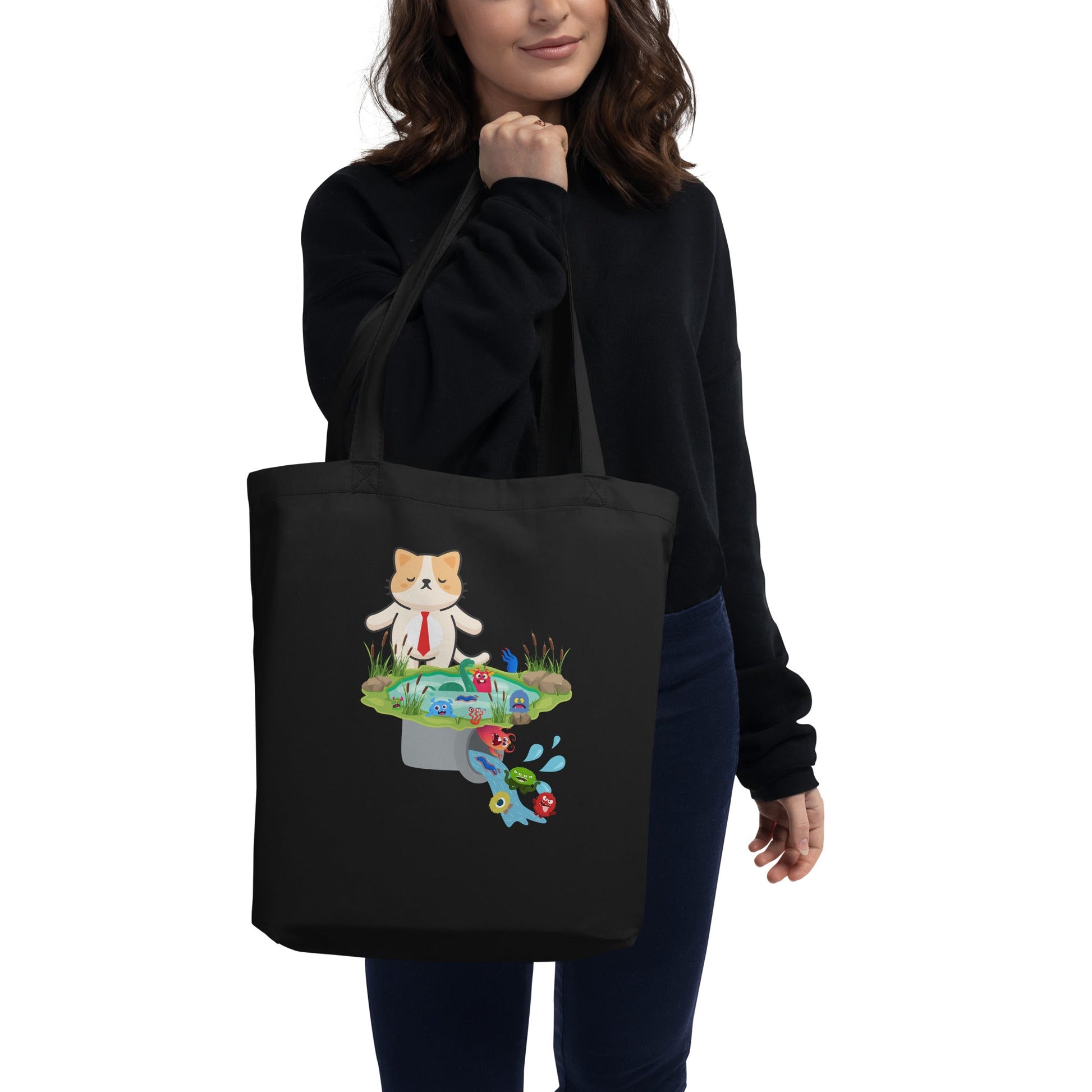 Drain the Swamp Eco Tote Bag - My Social Cat Bonafide Boutique LLCDrain the Swamp Eco Tote BagtoteMy Social Cat Bonafide Boutique LLCbagdrain