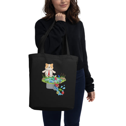 Drain the Swamp Eco Tote Bag - My Social Cat Bonafide Boutique LLCDrain the Swamp Eco Tote BagtoteMy Social Cat Bonafide Boutique LLCbagdrain