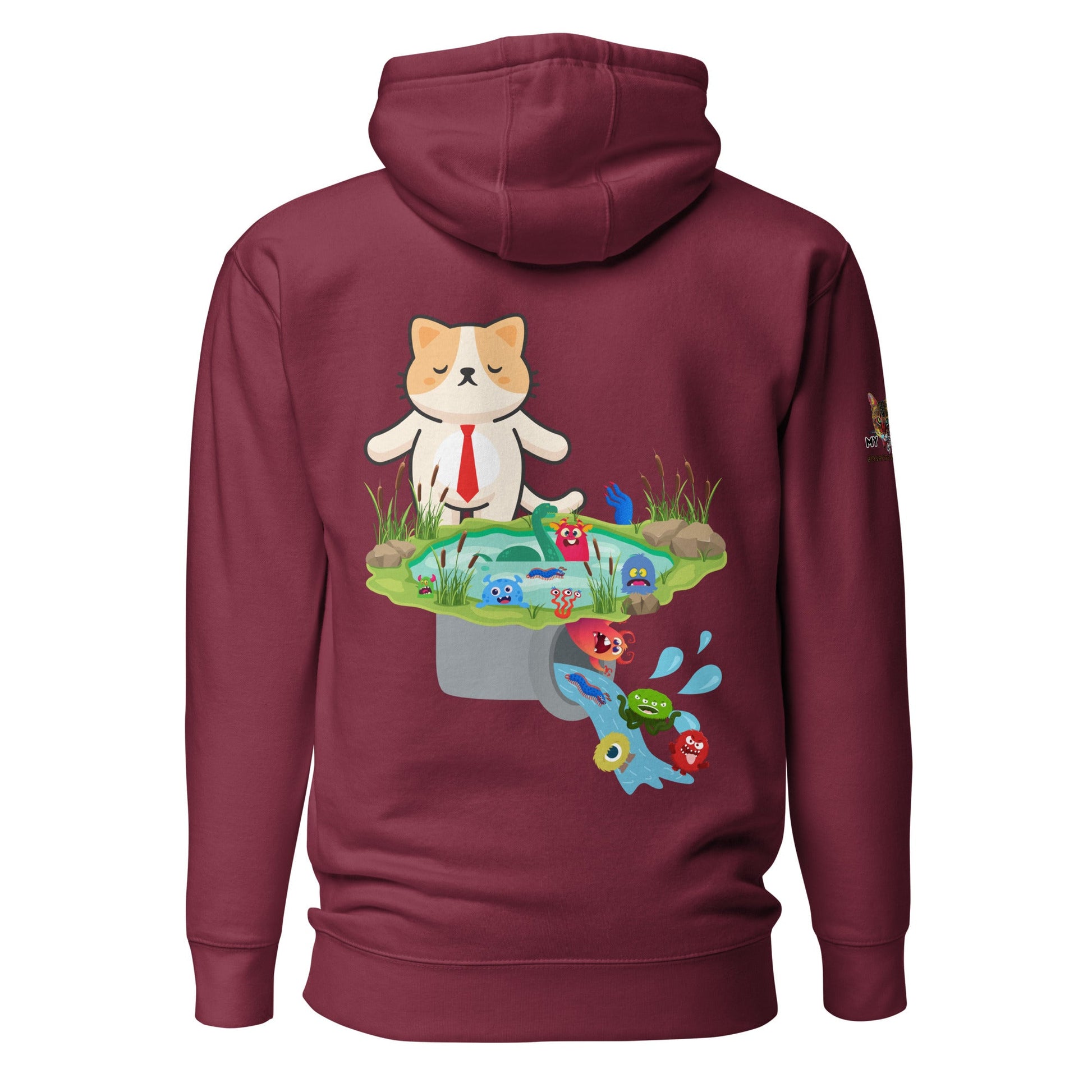 Drain the Swamp Unisex Hoodie - My Social Cat Bonafide Boutique LLCDrain the Swamp Unisex HoodieHooded sweatshirtMy Social Cat Bonafide Boutique LLCMaroonSdrainhoodie