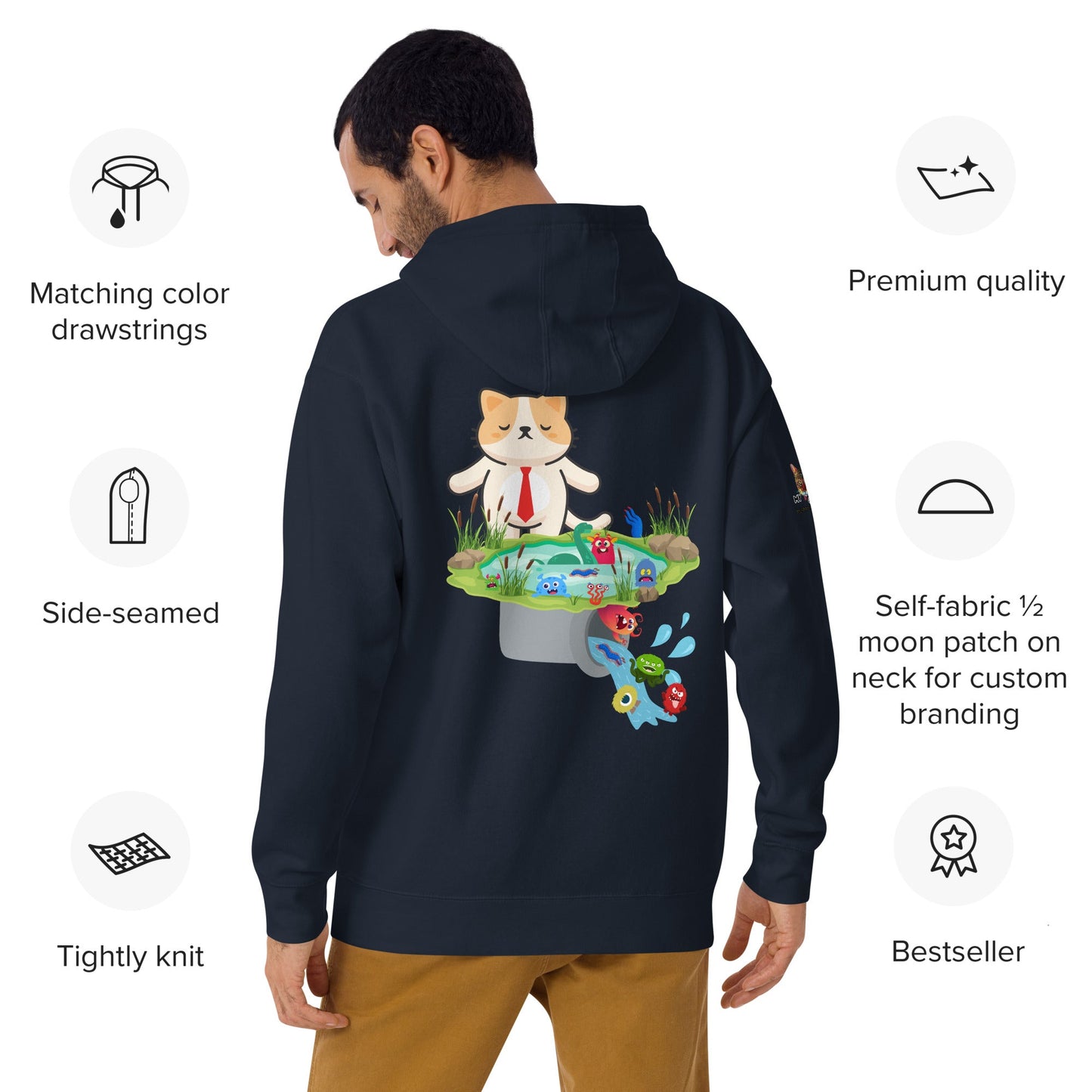Drain the Swamp Unisex Hoodie - My Social Cat Bonafide Boutique LLCDrain the Swamp Unisex HoodieHooded sweatshirtMy Social Cat Bonafide Boutique LLCNavy BlazerSdrainhoodie