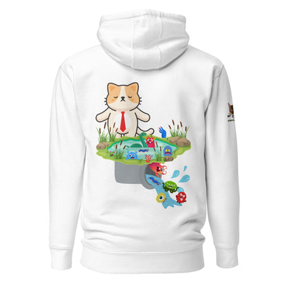 Drain the Swamp Unisex Hoodie - My Social Cat Bonafide Boutique LLCDrain the Swamp Unisex HoodieHooded sweatshirtMy Social Cat Bonafide Boutique LLCWhiteSdrainhoodie