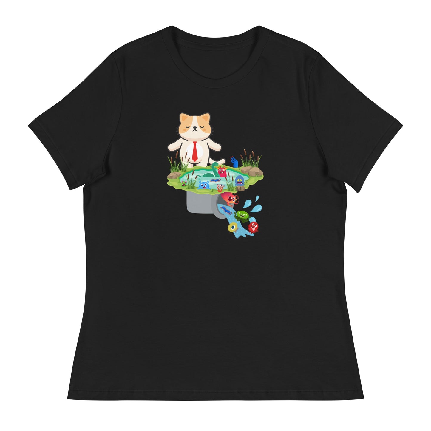Drain the Swamp Women's Relaxed Tee - My Social Cat Bonafide Boutique LLCDrain the Swamp Women's Relaxed TeeT - shirtMy Social Cat Bonafide Boutique LLCBlackSdrainshirt
