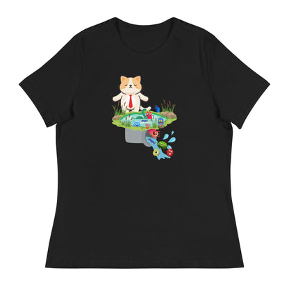 Drain the Swamp Women's Relaxed Tee - My Social Cat Bonafide Boutique LLCDrain the Swamp Women's Relaxed TeeT - shirtMy Social Cat Bonafide Boutique LLCBlackSdrainshirt