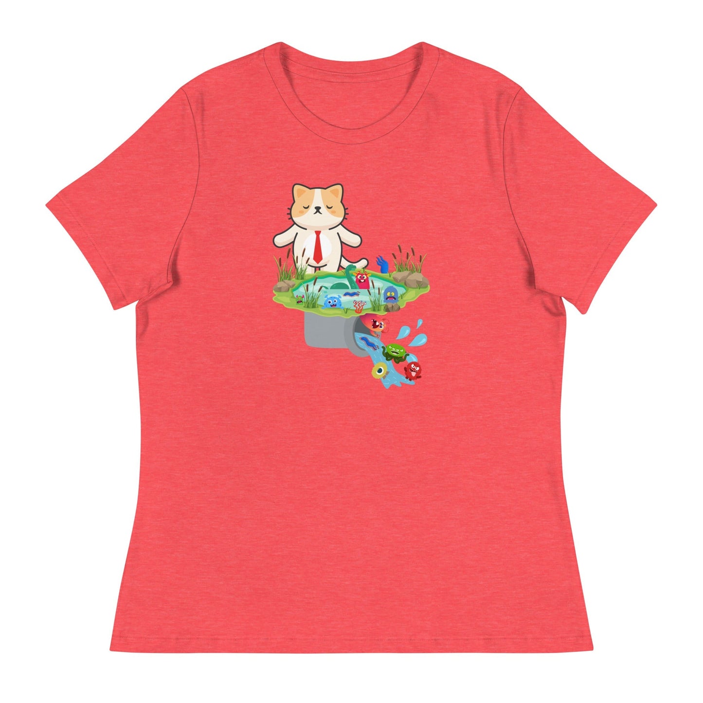 Drain the Swamp Women's Relaxed Tee - My Social Cat Bonafide Boutique LLCDrain the Swamp Women's Relaxed TeeT - shirtMy Social Cat Bonafide Boutique LLCHeather RedSdrainshirt