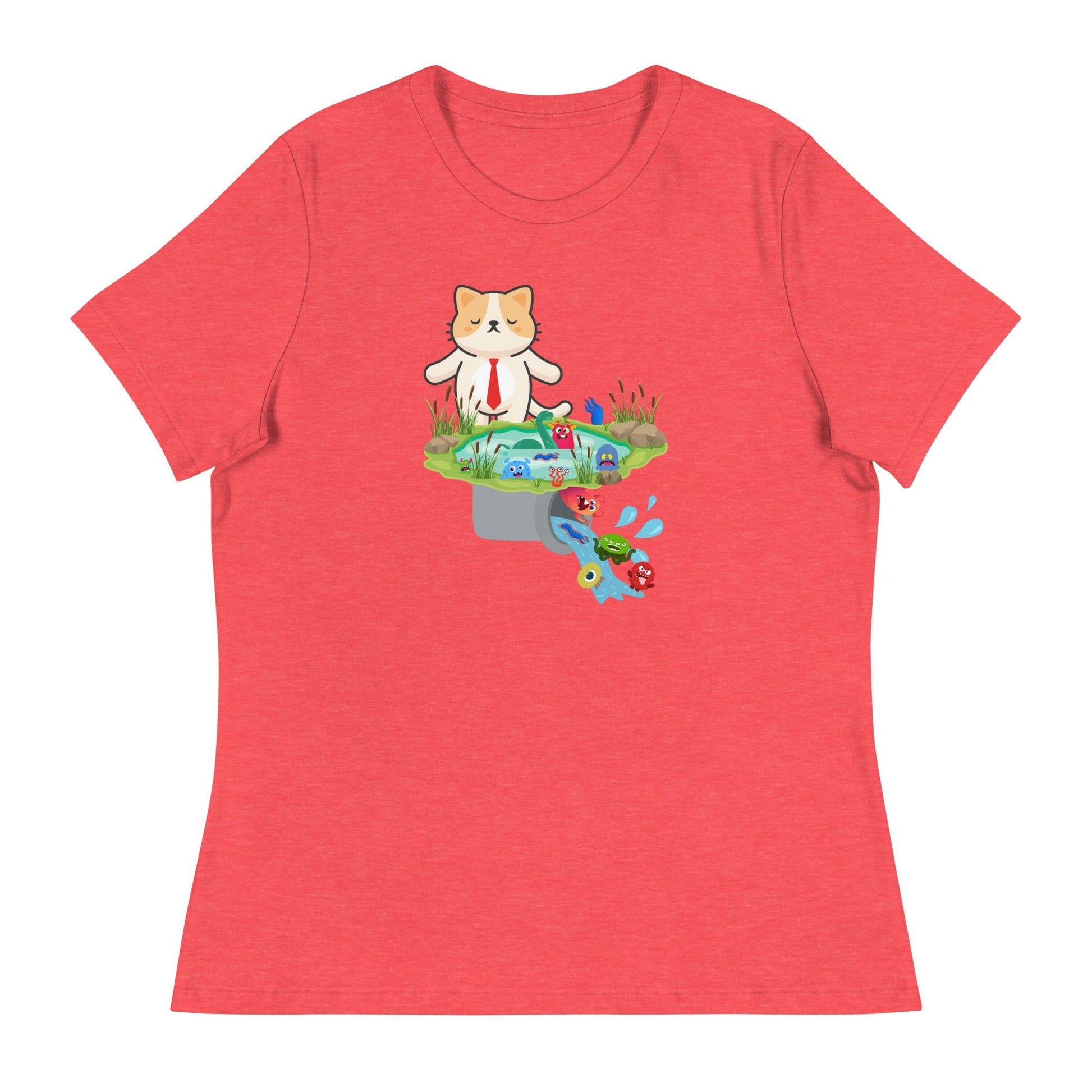 Drain the Swamp Women's Relaxed Tee - My Social Cat Bonafide Boutique LLCDrain the Swamp Women's Relaxed TeeT - shirtMy Social Cat Bonafide Boutique LLCHeather RedSdrainshirt