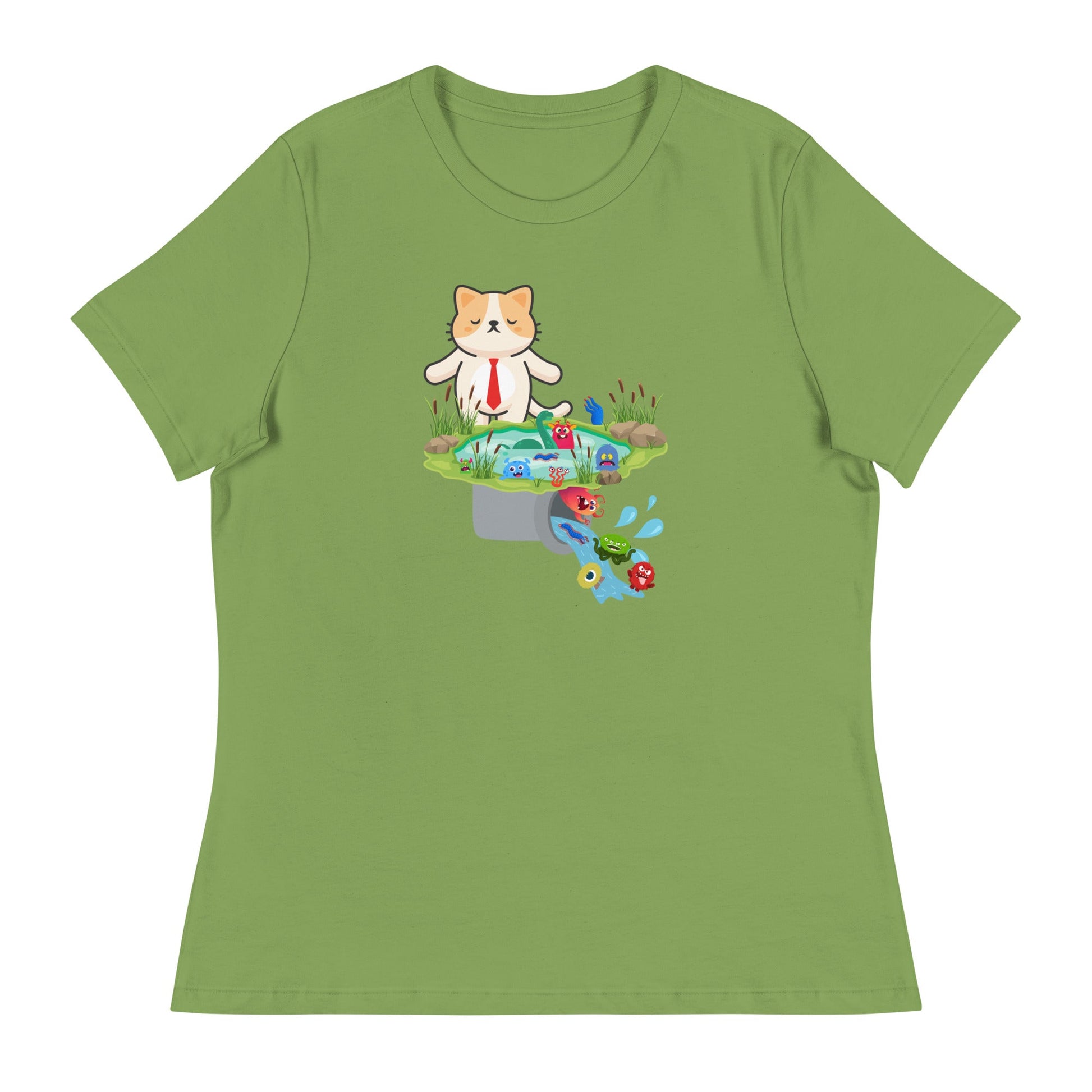 Drain the Swamp Women's Relaxed Tee - My Social Cat Bonafide Boutique LLCDrain the Swamp Women's Relaxed TeeT - shirtMy Social Cat Bonafide Boutique LLCLeafSdrainshirt