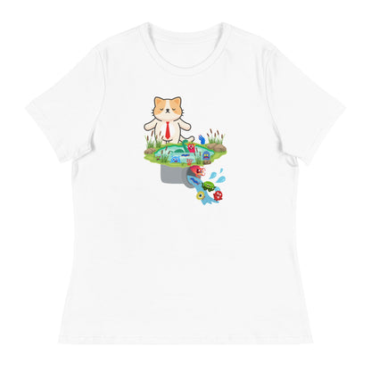 Drain the Swamp Women's Relaxed Tee - My Social Cat Bonafide Boutique LLCDrain the Swamp Women's Relaxed TeeT - shirtMy Social Cat Bonafide Boutique LLCWhiteSdrainshirt